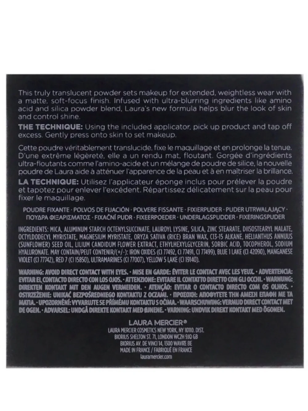 Laura Mercier - Translucent Pressed Setting Powder [Ultra-Blur] Size:6.5g (NEW)